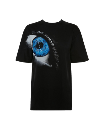 Alexander McQueen | Iris Oversized T-shirt in Black/Galactic Blue (Dei5 edit)