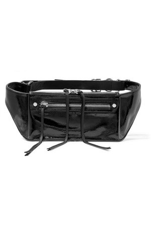 rag & bone | Ellis textured patent-leather belt bag | NET-A-PORTER.COM
