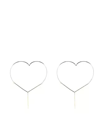 Y/Project Heart Hoop Earrings - Farfetch