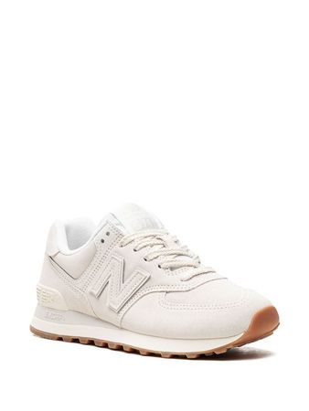 New Balance 574 "White/Tan" Sneakers - Farfetch