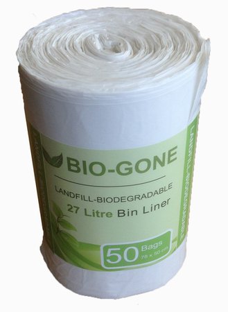 Bio-Gone 27L Biodegradable Kitchen Waste Bags Bin Liner