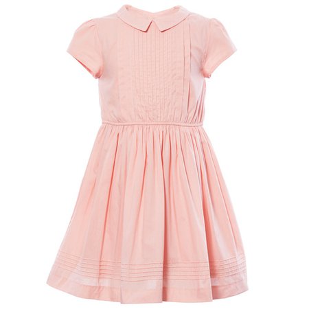 Poplin Pintuck Dress - Pink