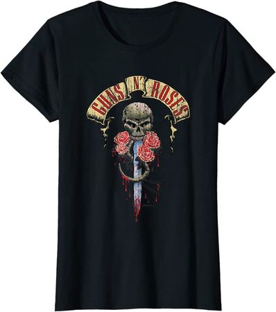 Amazon.com: Guns N' Roses Official Skull Head T-Shirt : Clothing, Shoes & Jewelry