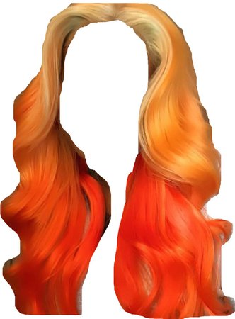 orange ombré hair