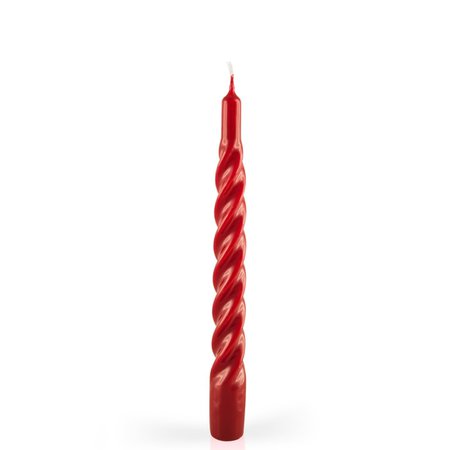 Candles With A Twist Dark red - Hurtig levering