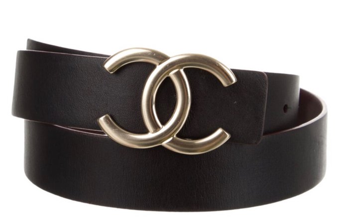Black Chanel Belt