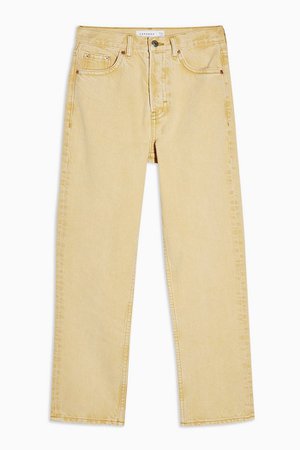 Yellow Straight Jeans | Topshop