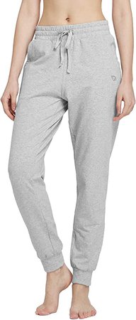 Amazon.com: BALEAF Women's Sweatpants Joggers Cotton Yoga Lounge Sweat Pants Casual Running Tapered Pants with Pockets : Clothing, Shoes & Jewelry