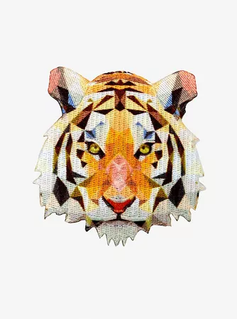 Geometric Tiger Patch