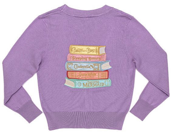 Disney Stitch Shoppe Princess Books "Alexa" Cropped Cardigan Sweater – Loungefly.com