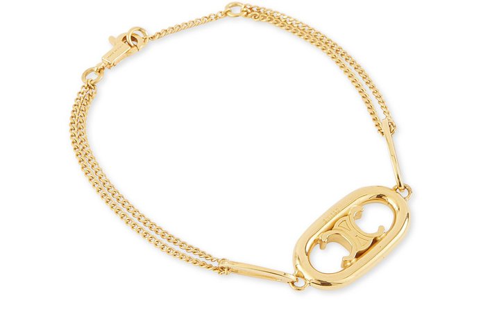Women's Triomphe fine chain link bracelet | CELINE | 24S