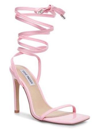 Pink Ribbon heeled sandals