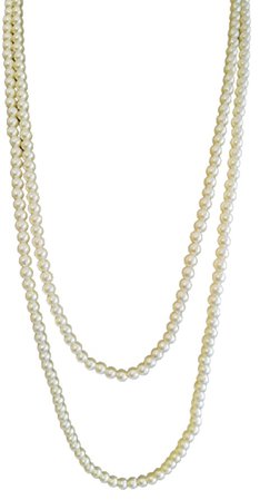 vintage opera length pearl necklace