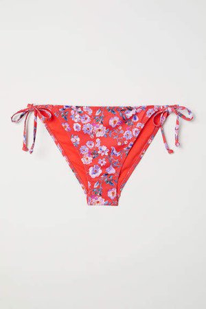 Tie Bikini Bottoms - Red