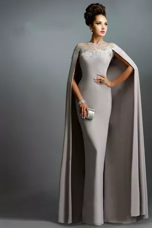 Cape Gown in Grey