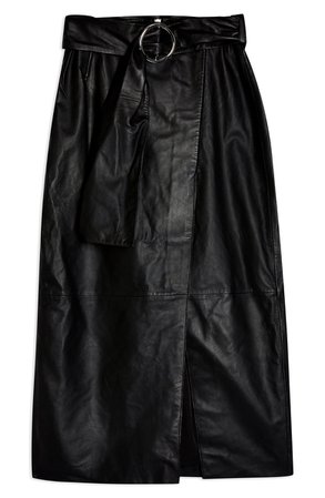 Topshop Leather Wrap Pencil Skirt | Nordstrom