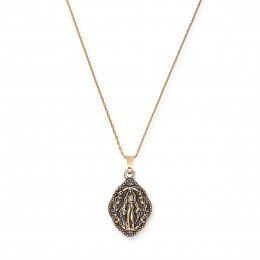 Mother Mary Expandable Necklace in RAFAELIAN GOLD | ALEX AND ANI