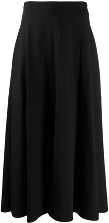 plain midi a-line skirt