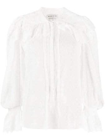 Etro sheer embroidered blouse