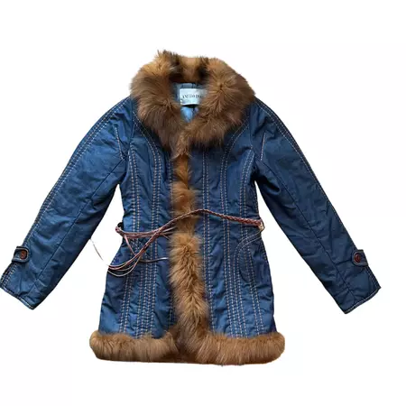Penny Lane Style Jacket with Fur Trim — Holy Thrift
