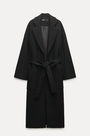 VENTED MANTECO WOOL COAT ZW COLLECTION - Black | ZARA United States