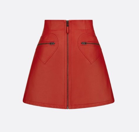 Dior - Dioramour zipped miniskirt with heart-shaped pockets