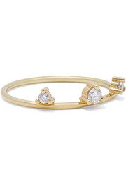 Mizuki | 14-karat gold, pearl and diamond earrings | NET-A-PORTER.COM