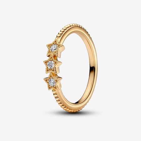 Celestial Stars Ring | Gold plated | Pandora US
