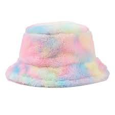 pink fur bucket hat - Google Search