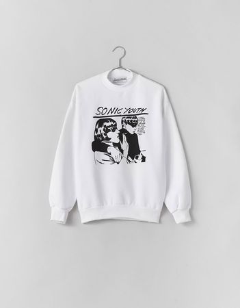White Graphic Sweatshirt
