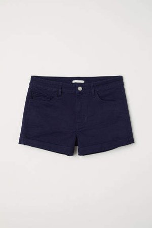Short Twill Shorts - Blue