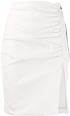 Nineminutes fitted draped skirt