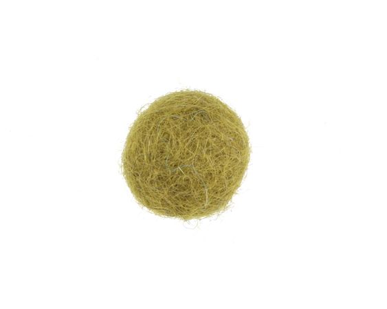 Olive Green Felt Round 15mm - Lima Beads