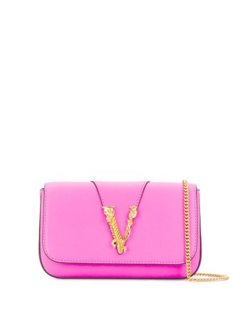 Versace Virtus Leather Evening Bag | Farfetch.com