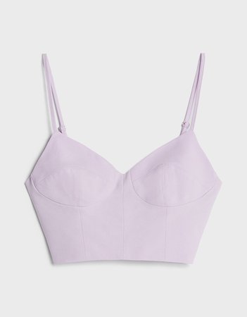 Top with thin straps - New - Bershka United States
