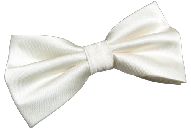 Mens Bowtie. Ivory Bowties With Matching Pocket Square Option