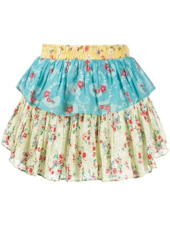 Loveshackfancy Floral Ruffle Mini Skirt | Farfetch.com