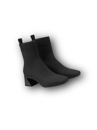 Square-Toe Water-Repellent Heeled Boots (Regina Pro) shoes