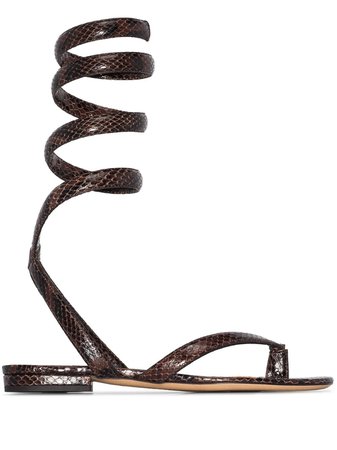 Bottega Veneta Wrap-Around Ankle Strap Sandals Ss20 | Farfetch.com
