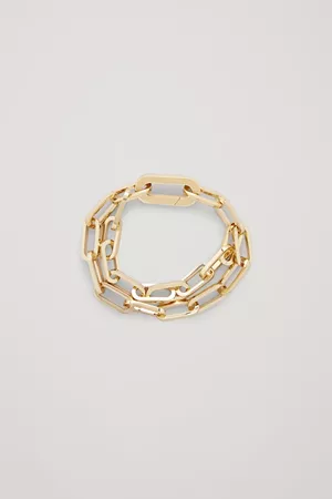 DOUBLE CHAIN BRACELET - gold - Jewellery - COS GB