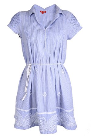 RENÉ DERHY VENETIA Striped Embroidered Dress – PRET-A-BEAUTE.COM