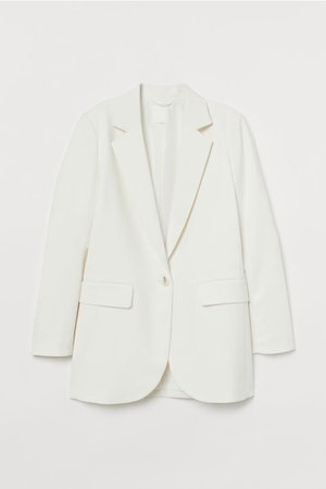 Straight-cut Jacket - White - Ladies | H&M US
