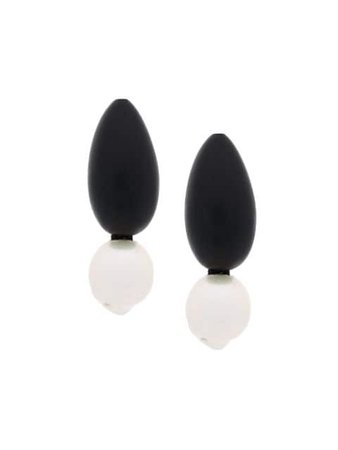 Monies Drop Earrings 2061U Black | Farfetch