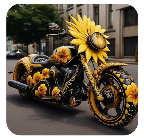 sunflower motorcycle