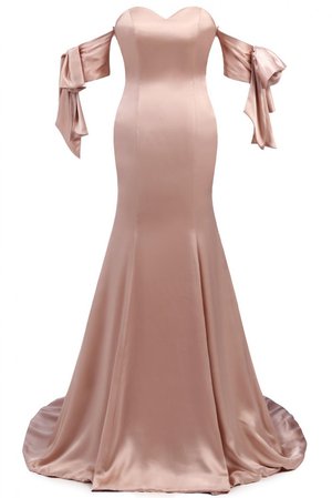 Sunvary Made-To-Order Sweetheart Drop Sleeves Prom Dress Off-The-Shoulder Ruffle Long Satin Evening Dresses Sale, Order Today! - Freezbuy.com