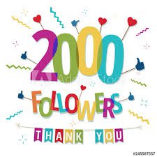thank you for 2000 followers - Google Search