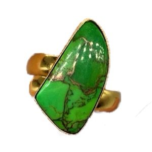 lexicon jewelry green pyrite turquoise ring