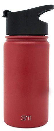Amazon.com : Simple Modern Summit Water Bottle + Extra Lid - Wide Mouth Vacuum Insulated 18/8 Stainless Steel Powder Coated : Sports & Outdoors