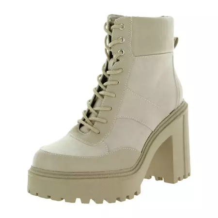 Madden Girl Womens Roguee Faux Suede Platform Combat & Lace-up Boots - Walmart.com