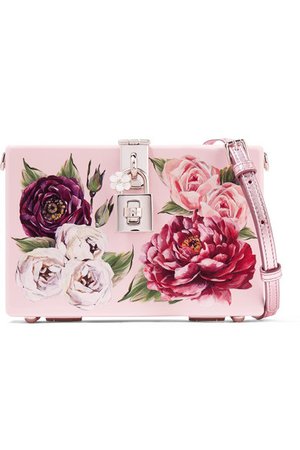 Dolce & Gabbana | Dolce Box floral-print acrylic shoulder bag | NET-A-PORTER.COM